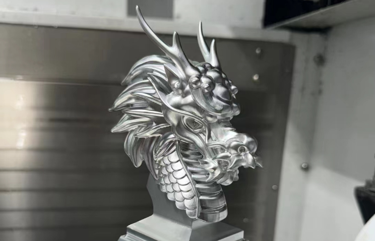 非標(biāo)定制：五軸龍首擺件實拍，鎮(zhèn)宅招財